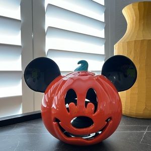 2023 Disney Halloween Collection-Pumpkin Mickey Candle Holder-NWT